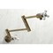 Kingston Brass KS4103PX Wall Mount Pot Filler, Antique Brass KS4103PX - alternate 4